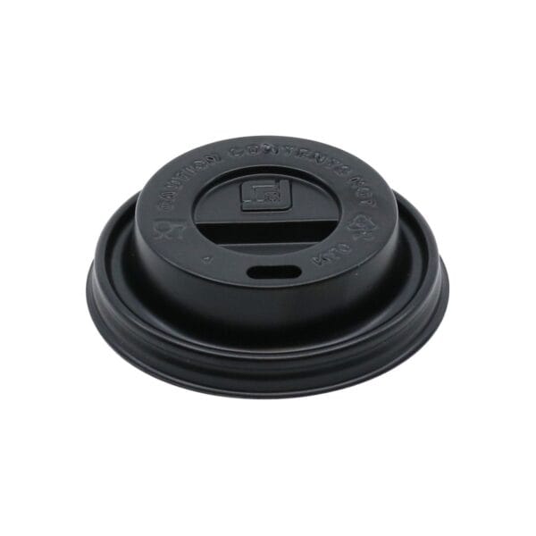 capace negre 70mm pentru pahare carton 6-7oz