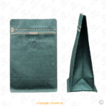 Punga Verde 500 gr. pentru cafea cu fermoar si supapa de aroma