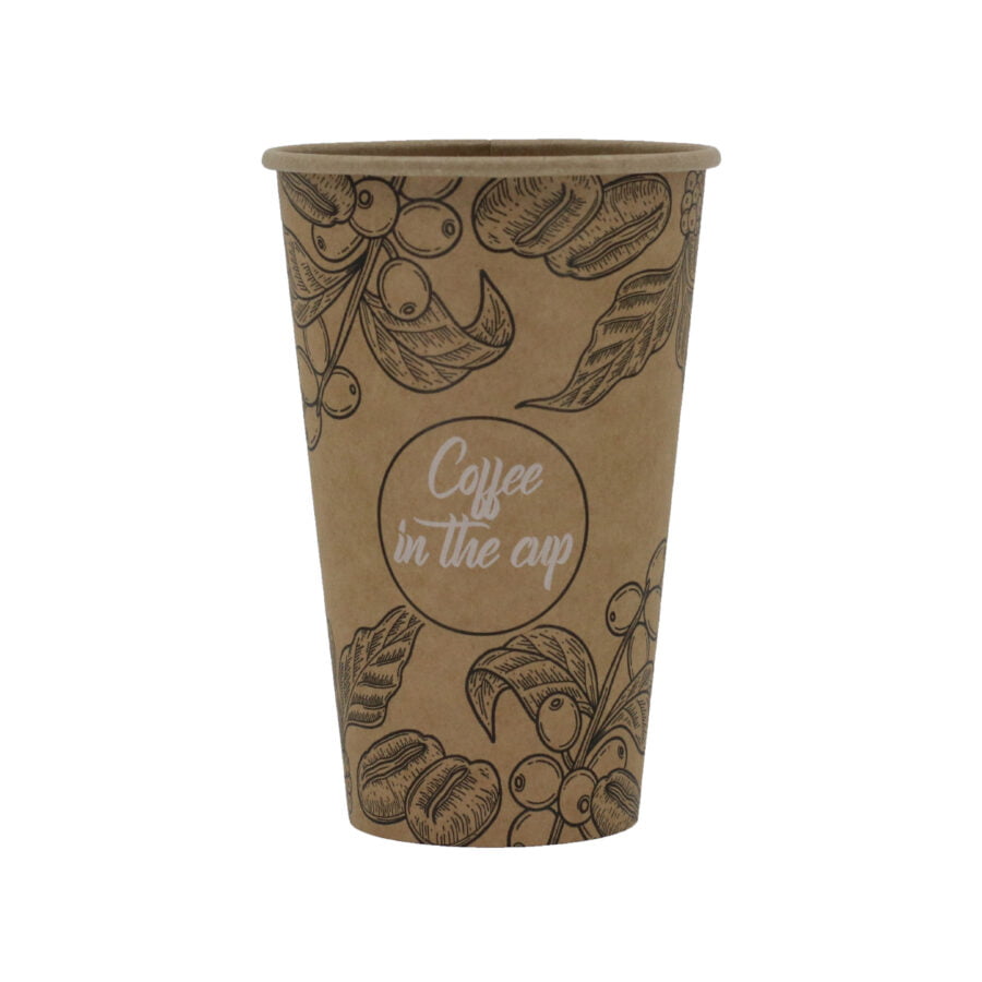 pahare carton kraf 400 ml coffee in the cup