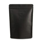 Punga Neagra 1000 gr pentru cafea cu fermoar si supapa de aroma bariera inalta PE ft-250x340x130mm