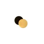 Disc carton diametru 8 cm-2mm negru-auriu