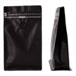 Punga Neagra LDPE 500 gr pentru cafea cu fermoar si supapa de aroma reciclabila - imagine 2